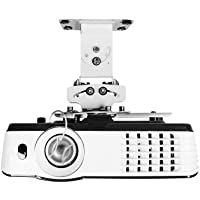 Los mejores  - Duronic PB05XB Soporte para Proyector de Techo y Pared - Universal y Articulado - Carga Máx 13-6 kg - Color Blanco- Cine…